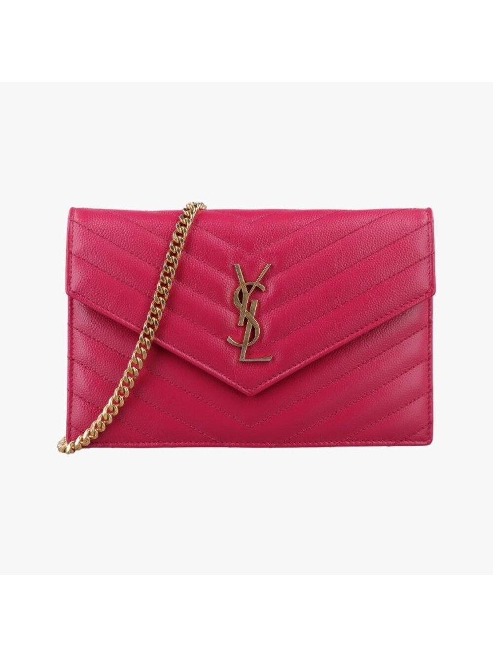 Saint Laurent Monogram Pink Leather